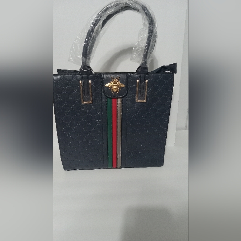 Queen Bee Large Handbag Navy Blue